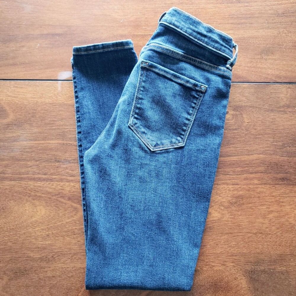 Banana Republic Mid Rise Skinny Leg Slim Fit Jean Una Wash Stretch Denim Size 26 - Picture 6 of 8